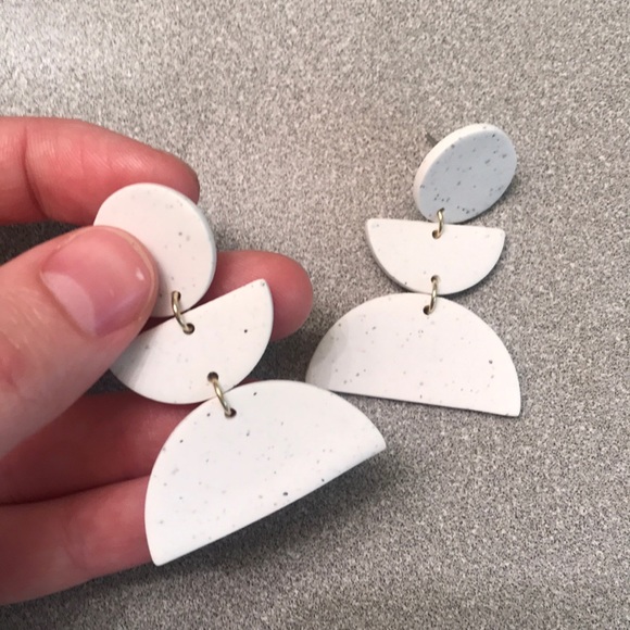 Handmade Clay Earrings - Picture 2 of 4